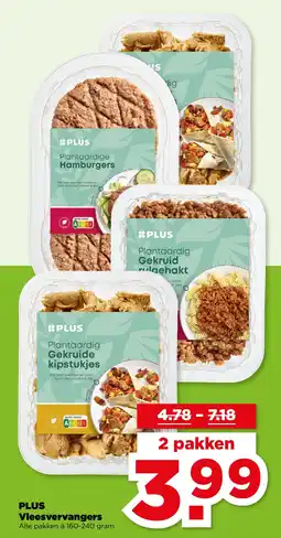 PLUS PLUS Vleesvervangers aanbieding