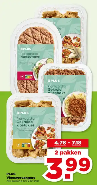 PLUS PLUS Vleesvervangers aanbieding