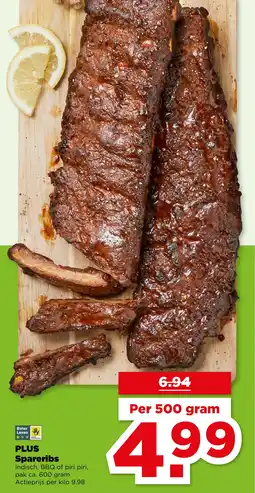 PLUS PLUS Spareribs aanbieding