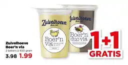 PLUS Zuivelhoeve Boer'n vla aanbieding