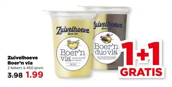PLUS Zuivelhoeve Boer'n vla aanbieding