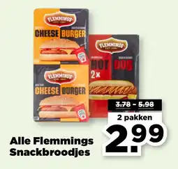 PLUS Alle Flemmings Snackbroodjes aanbieding