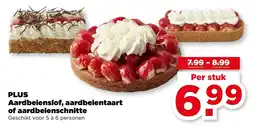 PLUS PLUS Aardbeienslof, aardbeientaart of aardbeienschnitte aanbieding