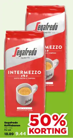 PLUS Segafredo Koffiebonen aanbieding