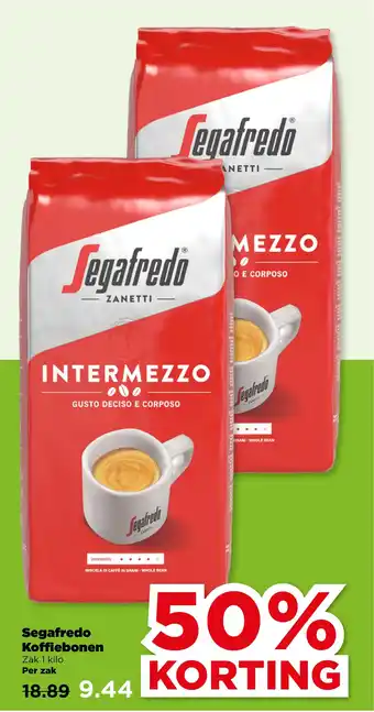 PLUS Segafredo Koffiebonen aanbieding
