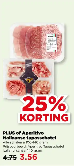 PLUS PLUS of Aperitivo Italiaanse tapasschotel aanbieding