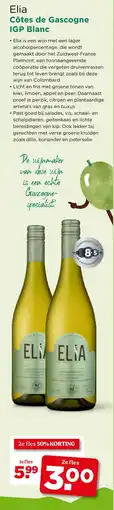 PLUS Elia Côtes de Gascogne IGP Blanc aanbieding