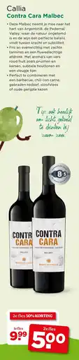 PLUS Callia Contra Cara Malbec aanbieding