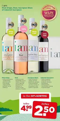 PLUS I am Pinot Grigio, Rosé, Sauvignon Blanc of Cabernet Sauvignon aanbieding