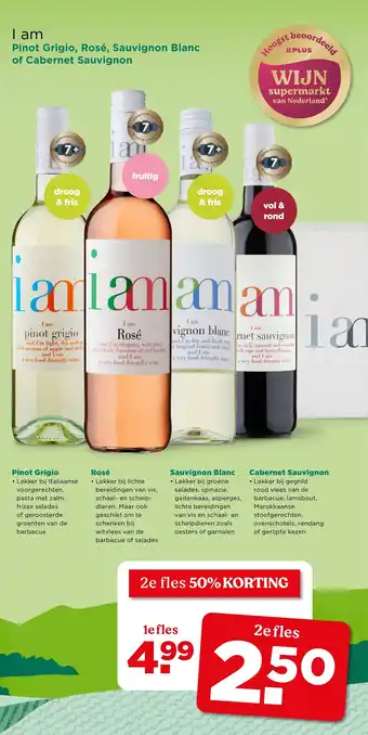 PLUS I am Pinot Grigio, Rosé, Sauvignon Blanc of Cabernet Sauvignon aanbieding