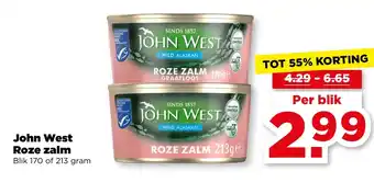 PLUS John West Roze zalm aanbieding