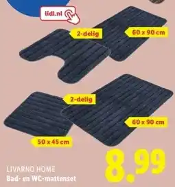 Lidl Bad- en WC-mattenset aanbieding