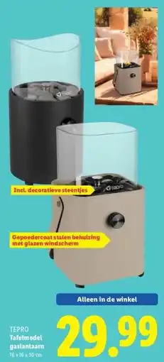 Lidl Tafelmodel gaslantaarn aanbieding