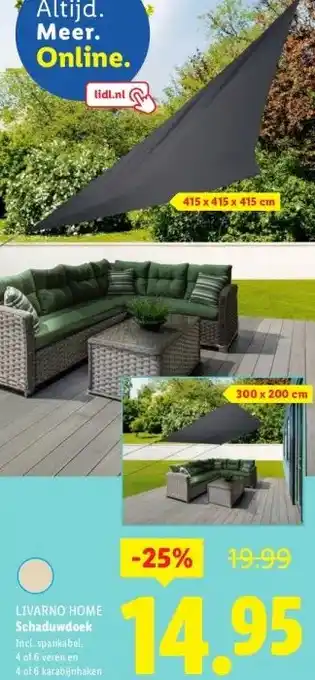 Lidl Schaduwdoek aanbieding