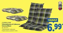 Lidl Tuinstoelkussen of 2 zitkussens Valencia/Miami aanbieding