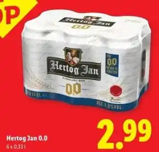 Lidl Hertog Jan 0.0 aanbieding