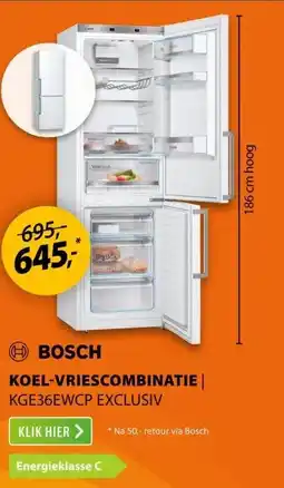 Expert Bosch KGE36EWCP EXCLUSIV Wit aanbieding