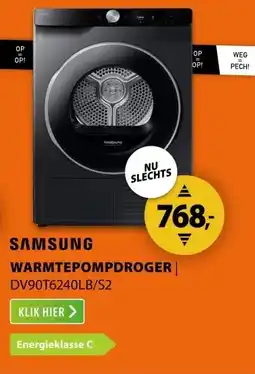 Expert Samsung DV90T6240LB/S2 Zwart aanbieding