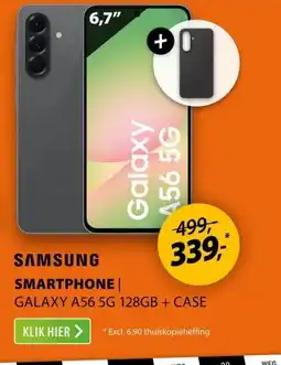 Expert Samsung Galaxy A56 5G 128GB + Silicone Case Grafiet aanbieding