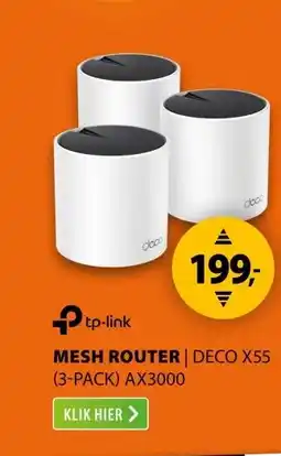 Expert TP-Link Deco X55 AX3000 Mesh WiFi 6 System (3-pack) aanbieding
