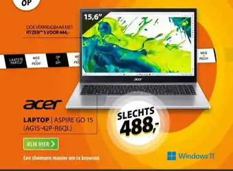 Expert Acer Aspire Go 15 (AG15-42P-R6QL) aanbieding
