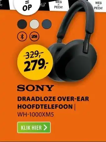 Expert Sony WH-1000XM5 Zwart aanbieding