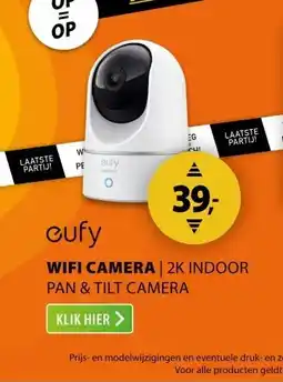 Expert Eufy 2K indoor Pan & Tilt camera Wit aanbieding