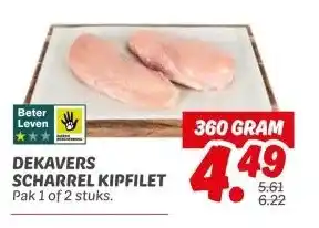 Dekamarkt Dekavers scharrel kipfilet aanbieding