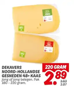 Dekamarkt Dekavers noord hollandse gesneden 48+ kaas aanbieding