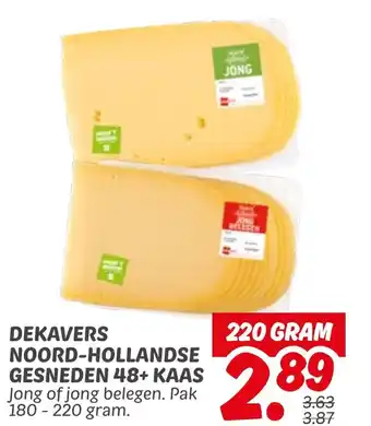 Dekamarkt Dekavers noord hollandse gesneden 48+ kaas aanbieding