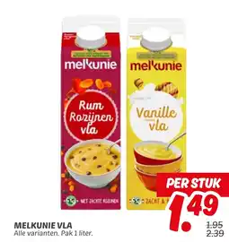 Dekamarkt Melkunie vla aanbieding