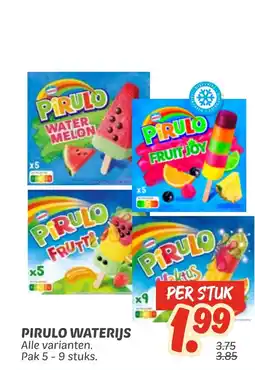 Dekamarkt Pirulo waterijs aanbieding