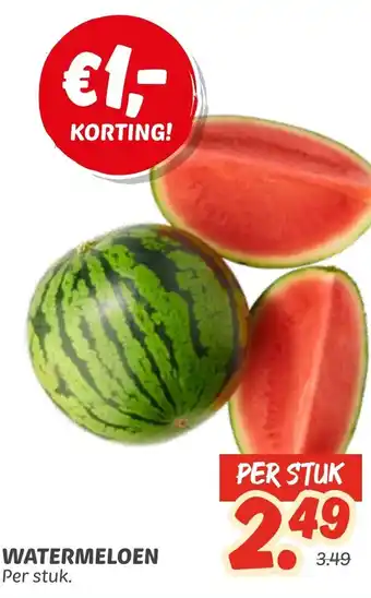 Dekamarkt Watermeloen aanbieding
