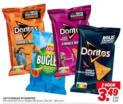 Dekamarkt Lay's bugles of doritos aanbieding