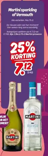 Dekamarkt Martini sparkling of Vermouth aanbieding