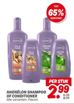 Dekamarkt Andrélon shampoo of conditioner aanbieding