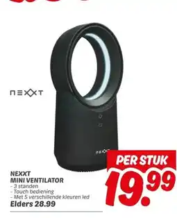 Dekamarkt Nexxt mini ventilator aanbieding