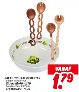 Dekamarkt Saladeschaal of bestek aanbieding