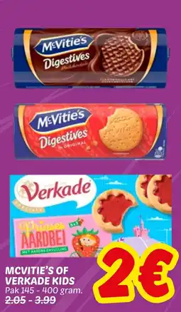 Dekamarkt Mcvitie's of verkade kids aanbieding
