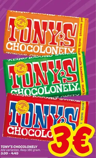 Dekamarkt Tony's chocolonely aanbieding