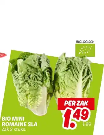 Dekamarkt Bio mini romaine sla aanbieding