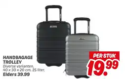 Dekamarkt Handbagage trolley aanbieding