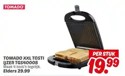 Dekamarkt Tomado xxl tosti ijzer tgs4000b aanbieding