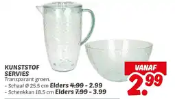 Dekamarkt Kunststof servies aanbieding