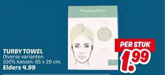 Dekamarkt Turby towel aanbieding