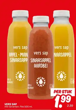 Dekamarkt Vers sap aanbieding