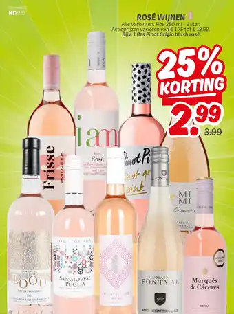 Dekamarkt Rosé wijnen aanbieding