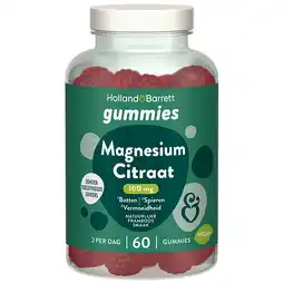 Holland & Barrett Holland & Barrett Magnesium Citraat Gummies - 60 gummies aanbieding