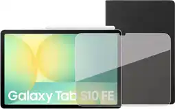 Coolblue Samsung Galaxy Tab S10 FE 10,9 inch 256GB Wifi Zilver + Beschermpakket aanbieding
