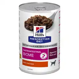 Zooplus 24 + 12 gratis! 36 x 360 g / 370 g Hill's Prescription Diet - Gastrointestinal Biome Kip (36 x 370g) aanbieding